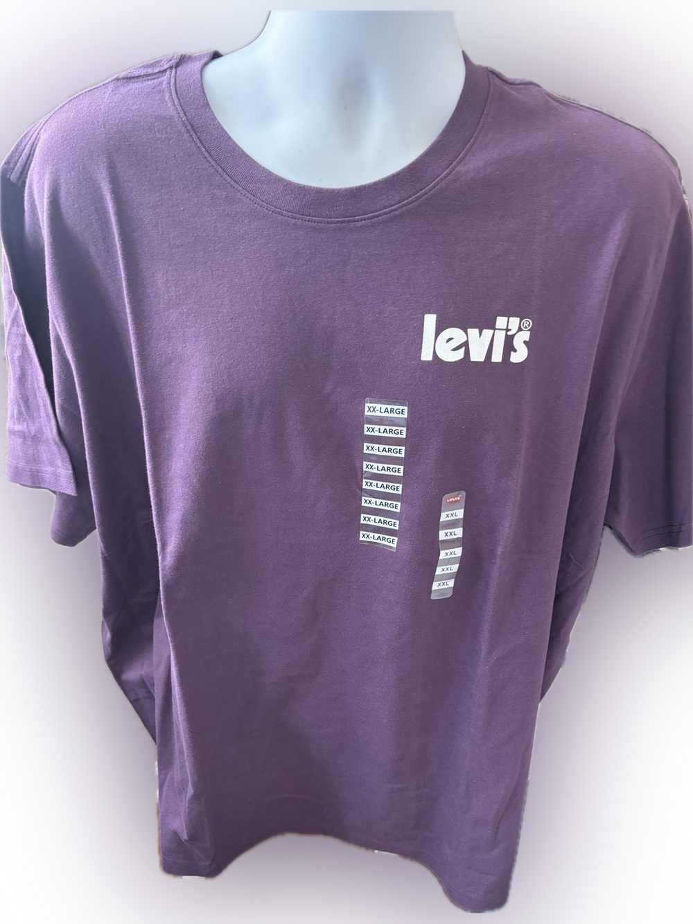 Levi’s Men’s XXL Relaxed Fit Purple Logo T-Shirt